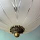 Regency glas pendant with ornate brass crown