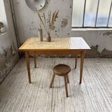 Scandinavian oak and ceramic table