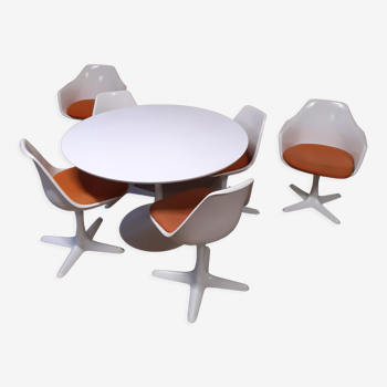 Table et chaises années 60