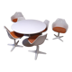 Table et chaises années 60