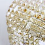 Vintage wall lamp in gilded glass