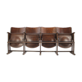 Row of cinema chairs / bench, 1950s