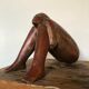 Sculpture of a woman in terracotta by Guy Callandreau circa 1980