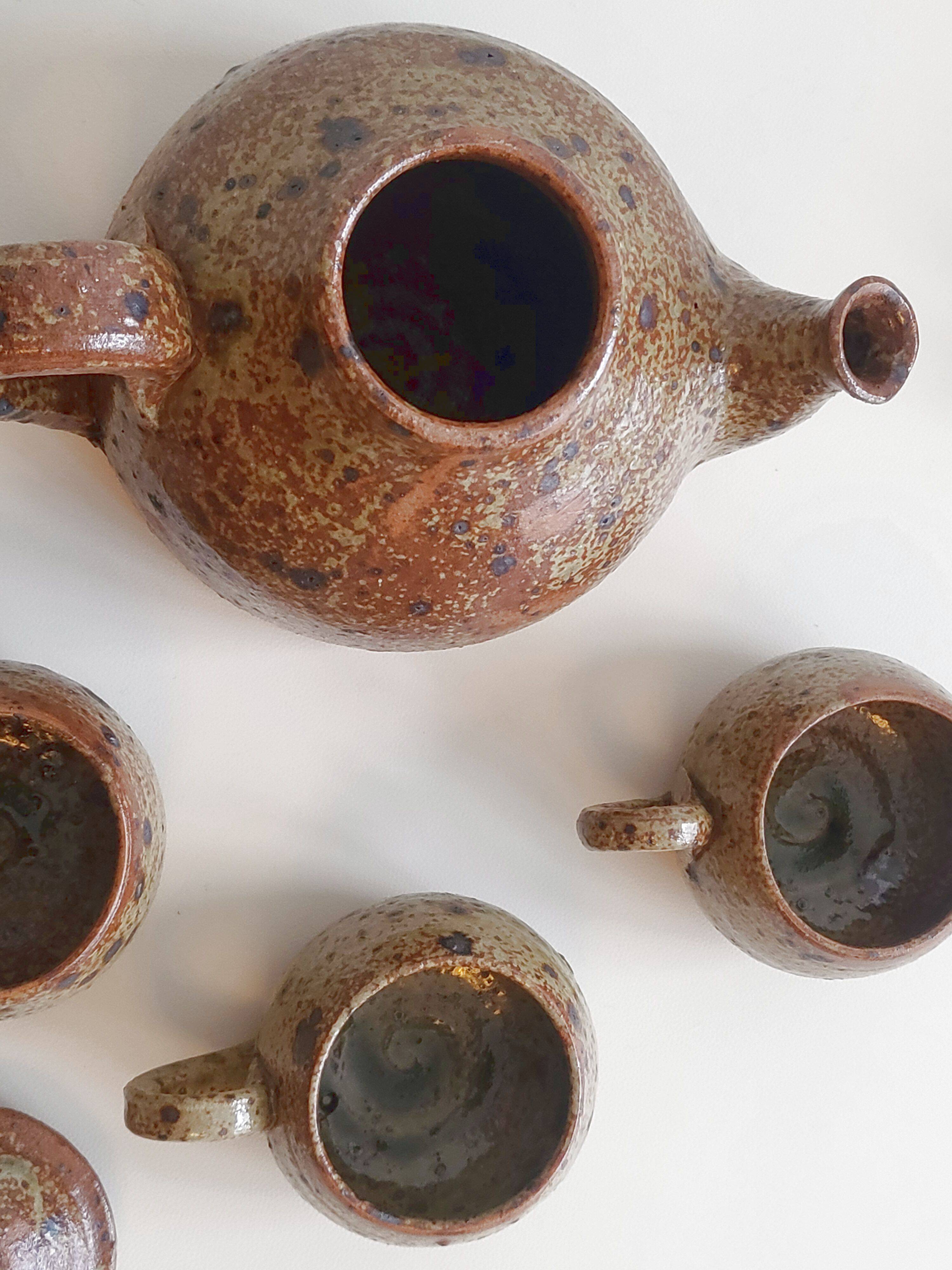 Vintage stoneware coffee service 1970