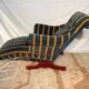 Dr Pascaud's Le Surrepos lounge chair, 1920s velvet chaise longue