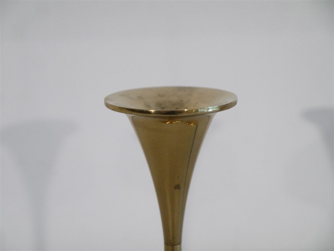 Pair of Danish brass candle holders by Hyslop 1970