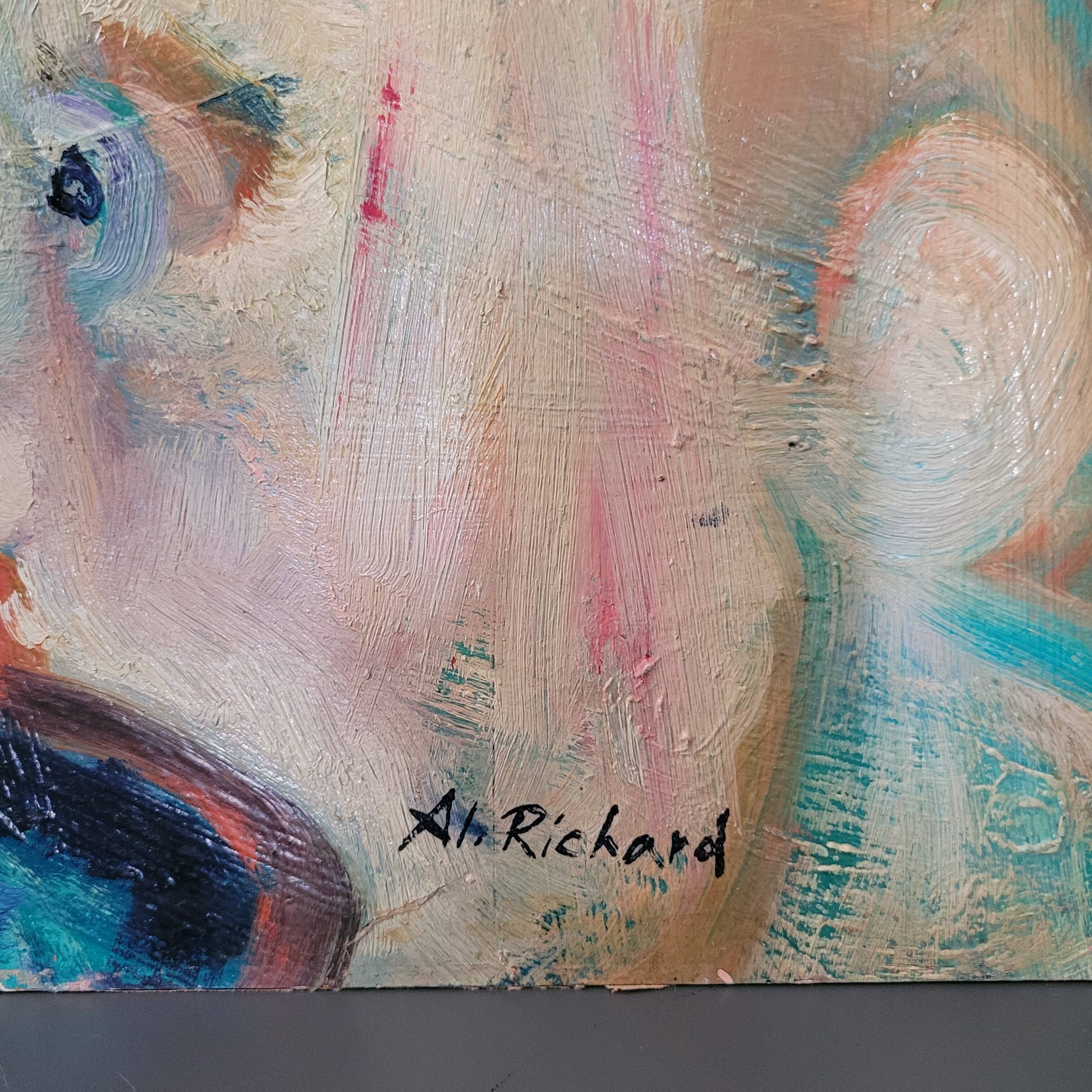 Painting Alain Richard oil on panel