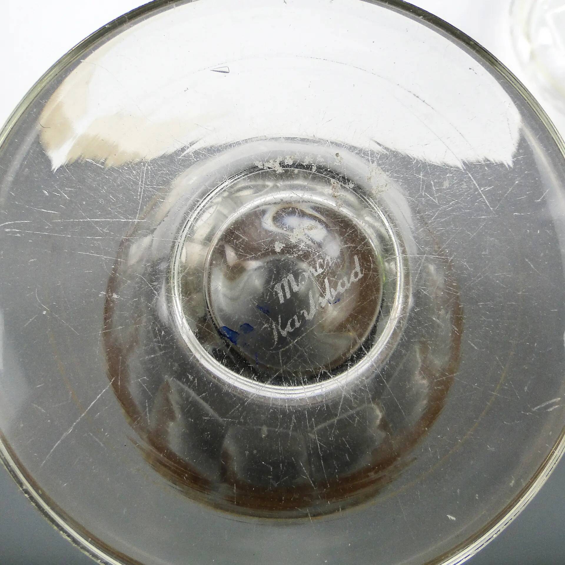 Art Deco bonbonniere, crystal, Czechoslovakia, 1930s