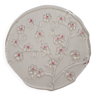 Cherry blossom glass pie dish