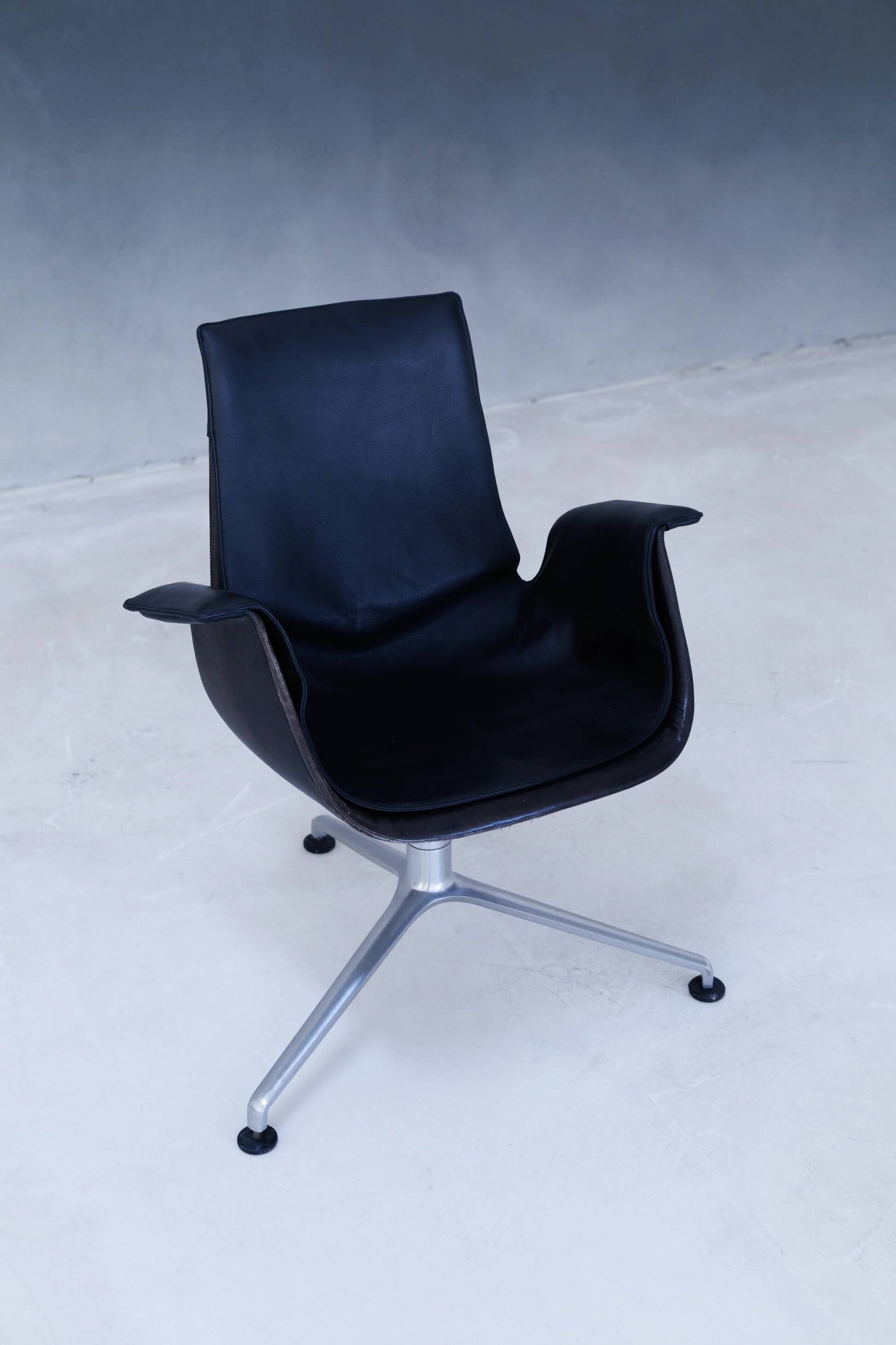 FK 6726 “Tulip” swivel chair by Preben Fabricius & Jørgen Kastholm, Denmark, 1960s