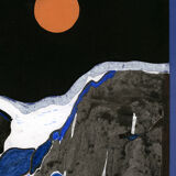 Collage "blue mountain"