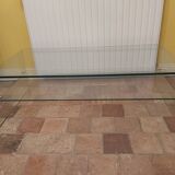 Tempered glass coffee table, Roche Bobois