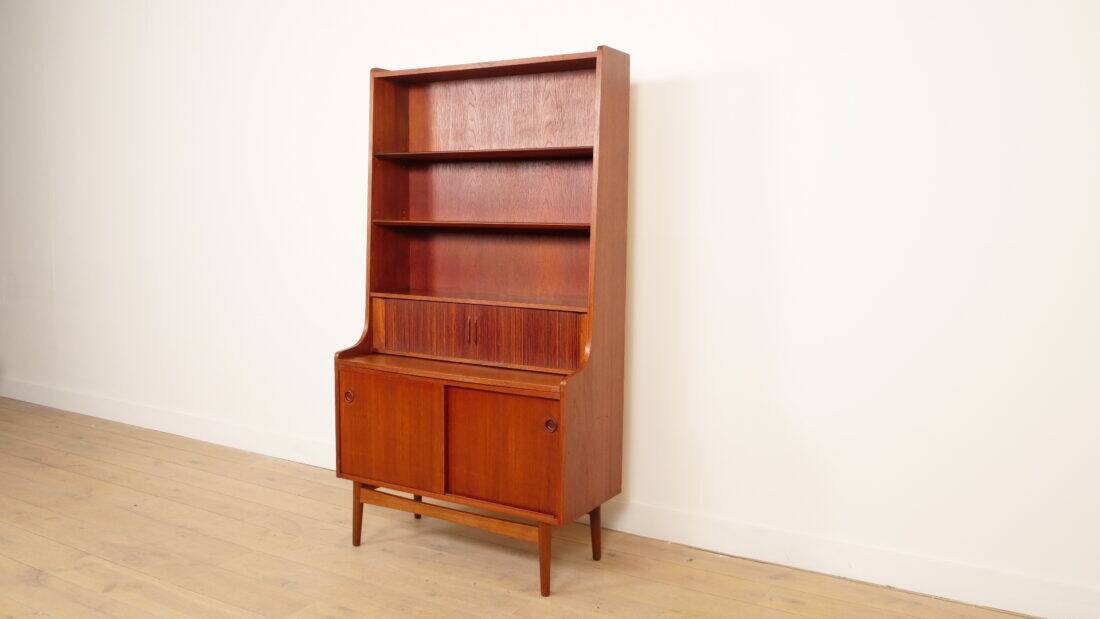 Vintage bookcase | Secretary | Teak | Johannes Sorth