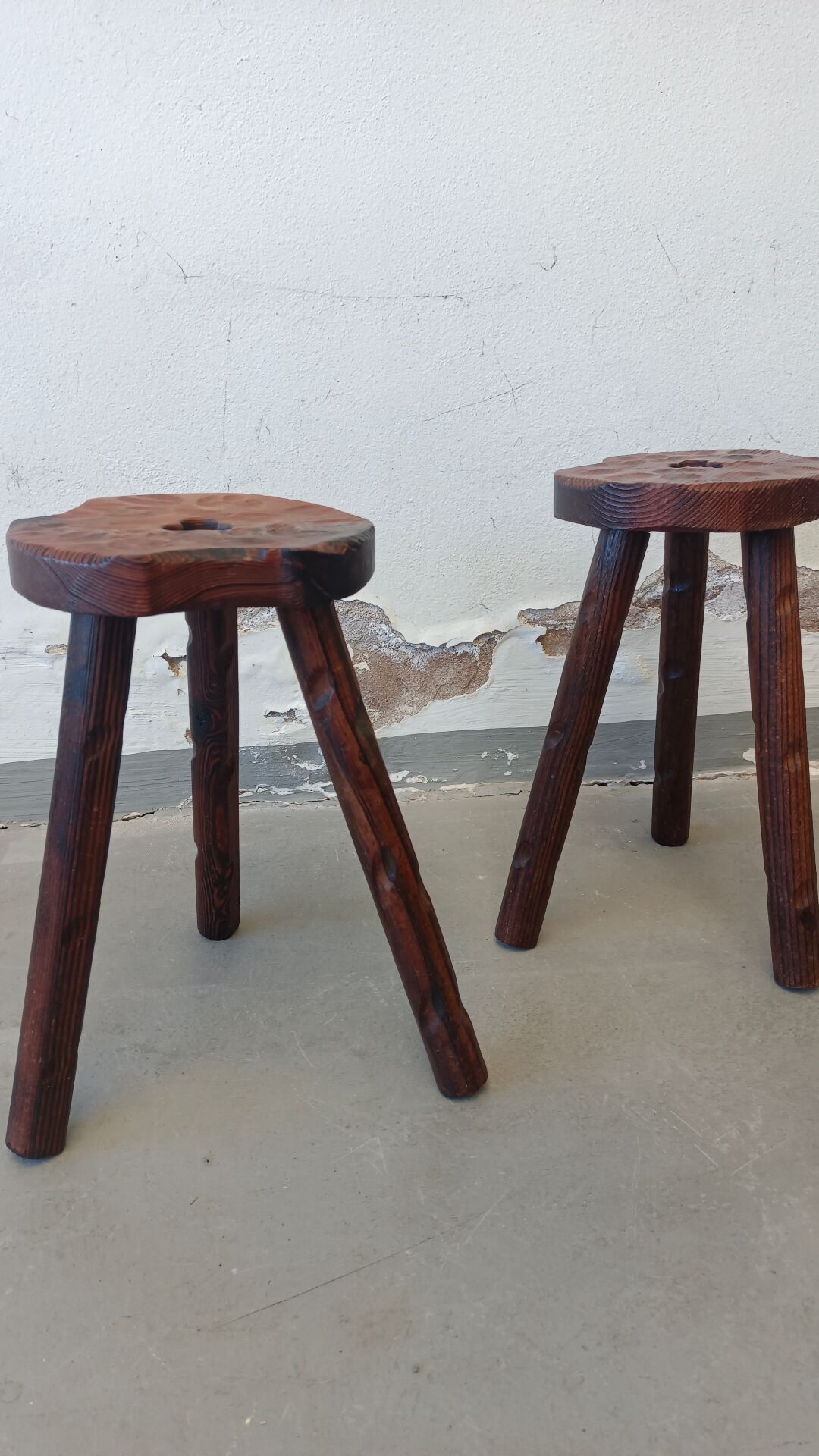 Set of brutalist stools