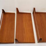 Floating wall shelves by Kai Kristiansen, Denmark, 1960s
