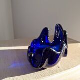 Vide poche verre bleu