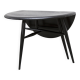 Ercol 1960 model 308 coffee table half-moon matte black