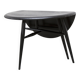 Ercol 1960 model 308 coffee table half-moon matte black
