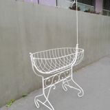 Wrought iron baby bed
