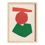 Contemporary abstract painting on paper - signed Eawy