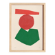 Peinture contemporaine abstraite sur papier - signée Eawy