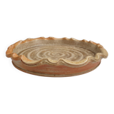 Moule à tarte en grès de La Borne signé Bottani Dechaud
