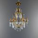 Crystal chandelier and gilded brass, Louis XV style, 19th century.