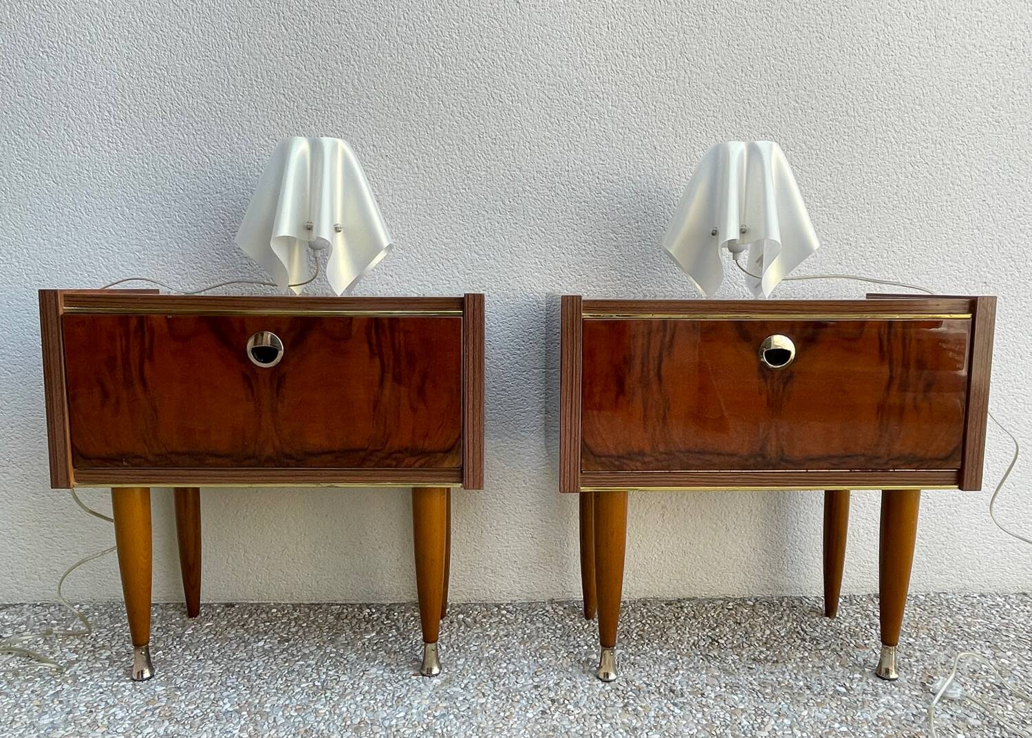 Pair of Foulard slamp lamps