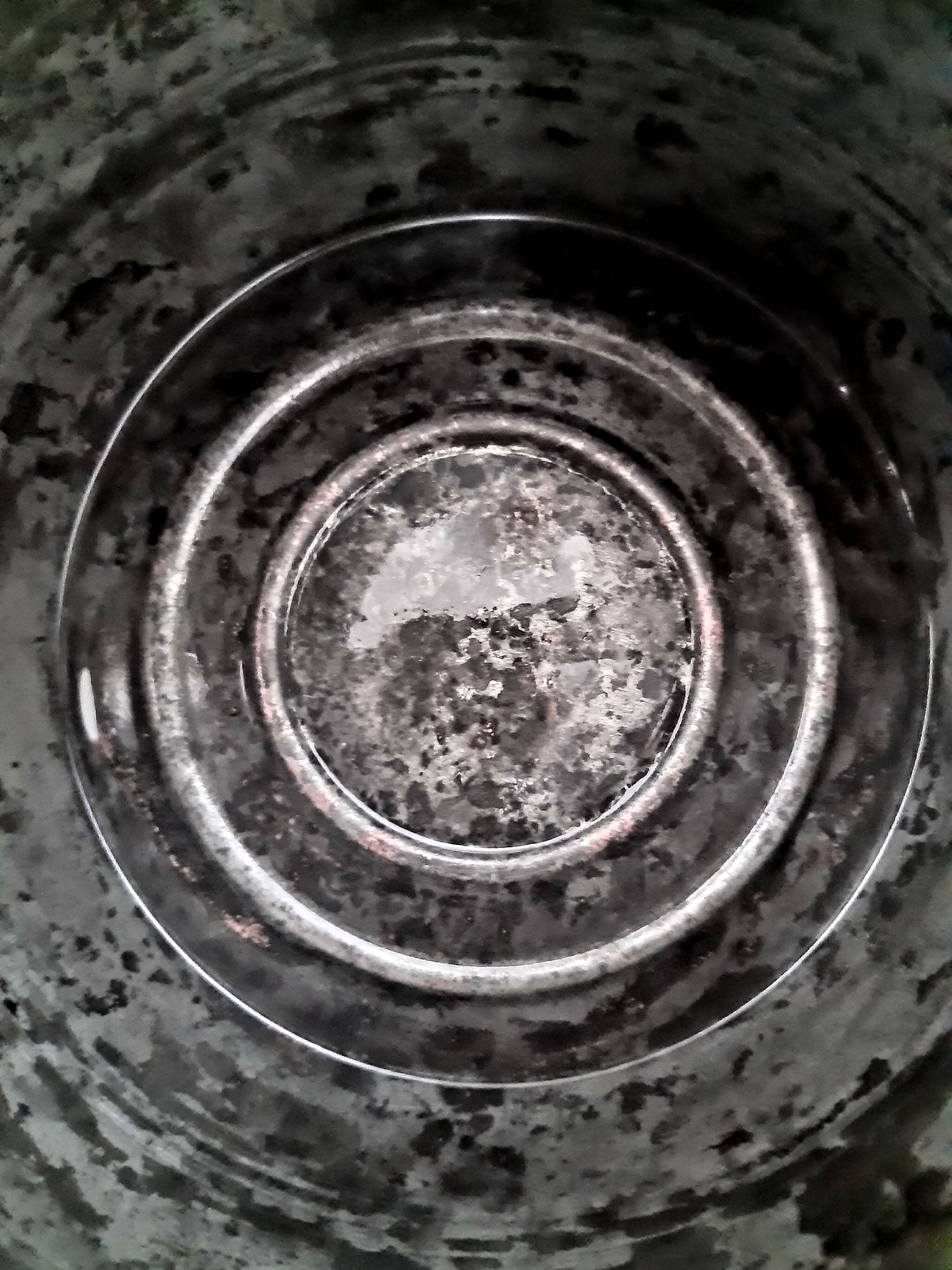 Vintage chrome copper kettle Le Trèfle