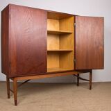Danish Teak Highboard by Kurt Ostervig for Randers Mobelfabrik 1960.