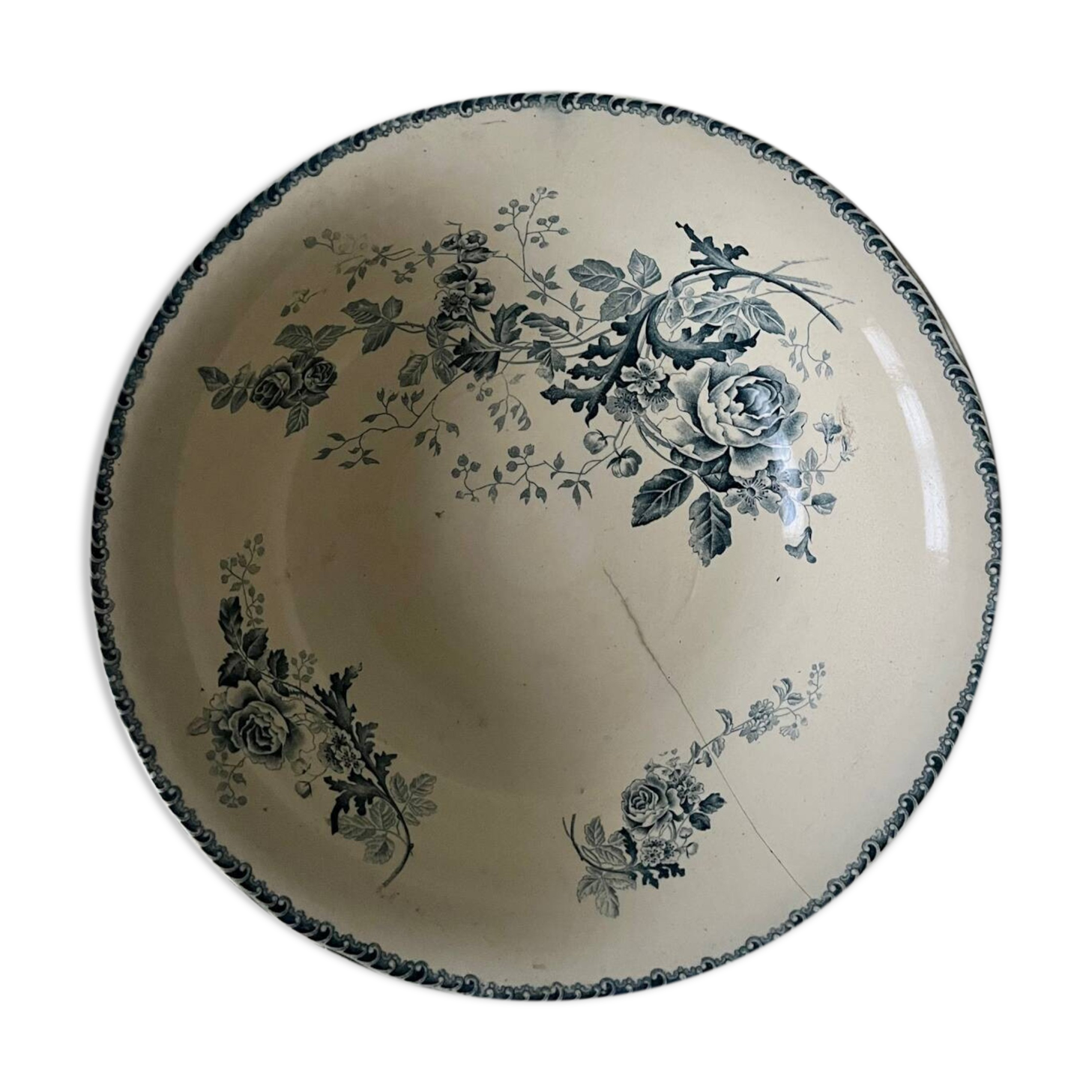 Biulenger Choisy-le-Roi Nantais iron earth salad bowl