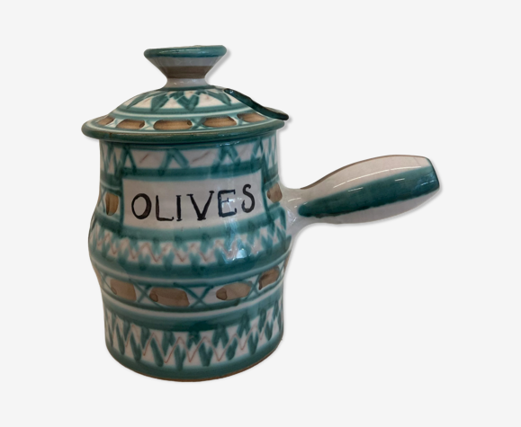 Céramique Robert PIcault pot à pied olives