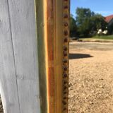 Mirror Louis XVI in between golden with gold leaf 50x150cm