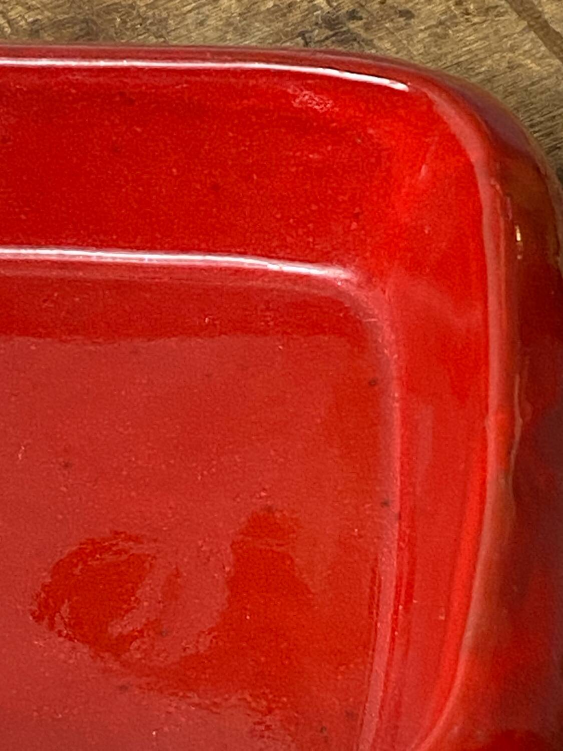 Glazed ceramic dish