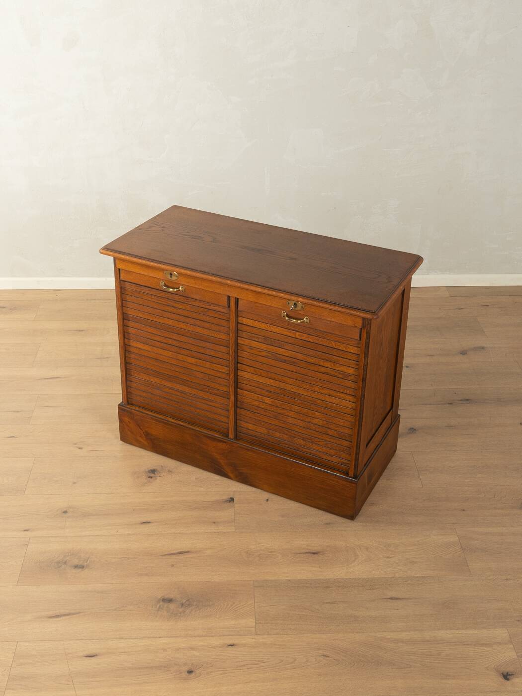 Unique Art Deco roll-top cabinet from the 1930s