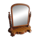 Antique tilting tabletop mirror