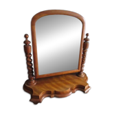 Antique tilting tabletop mirror