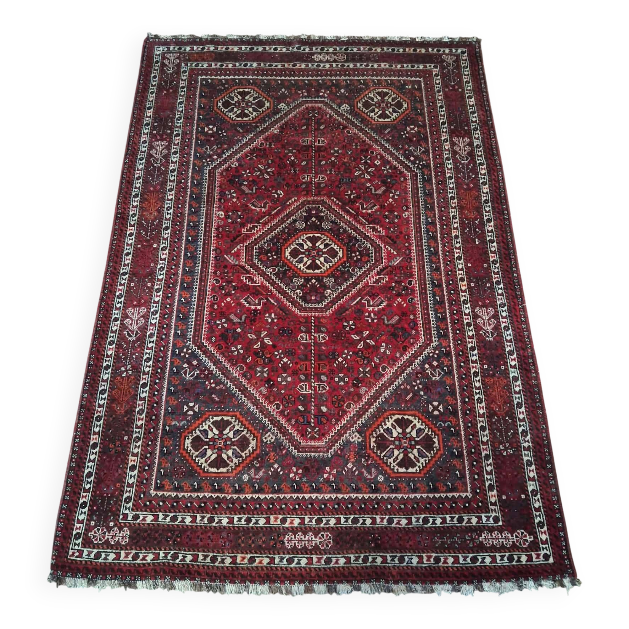 Tapis Persan Qashqaï fait main 316x220cm