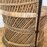 Fauteuil en osier vintage
