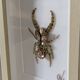Hand-embroidered insect tableau (unique piece)