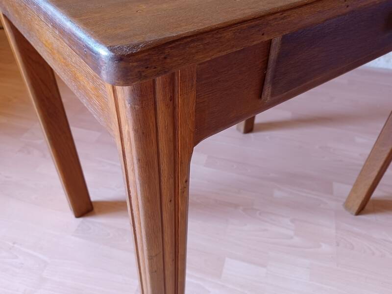 Art Deco desk or side table from the 1930s, vintage, solid wood