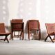 Set of 4 Angel’s Pazmino folding chairs, 1960’s