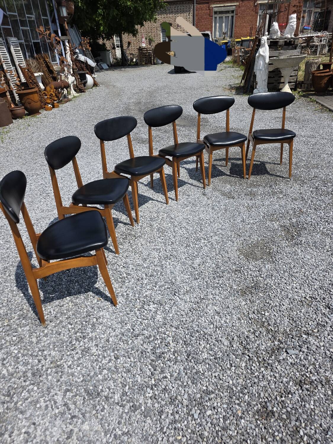 6 chaises, années 60