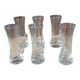 Six verres à shot en cristal gravé