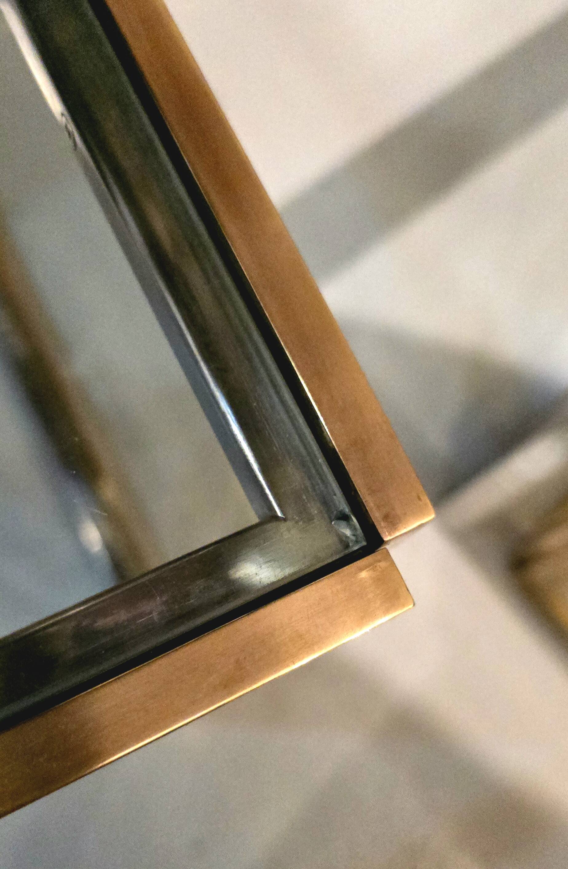 Coffee table with four nesting tables, Maison Charles, France, circa 1970.