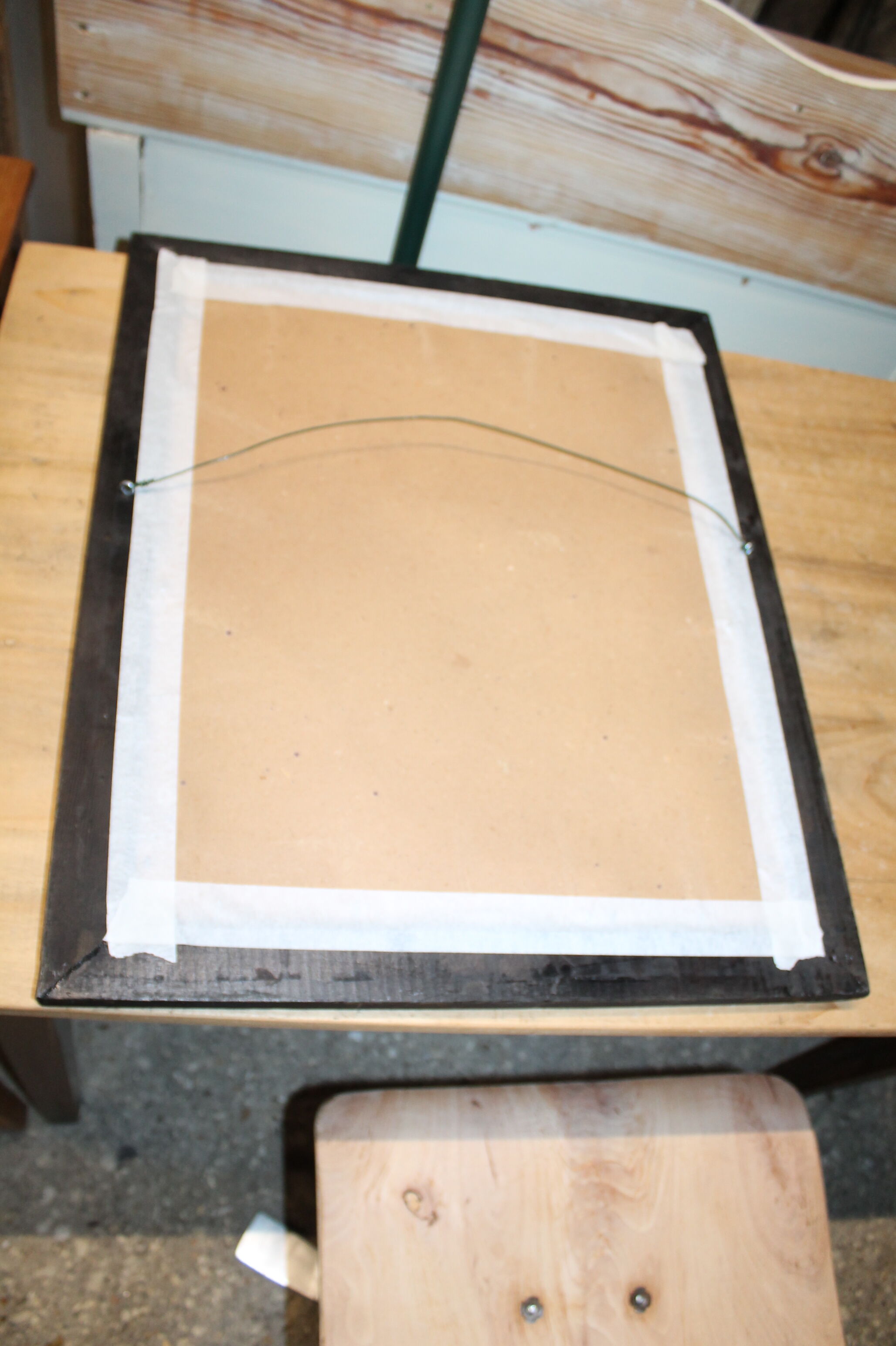 Mirror molded black frame 48x58cm