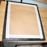 Mirror molded black frame 48x58cm