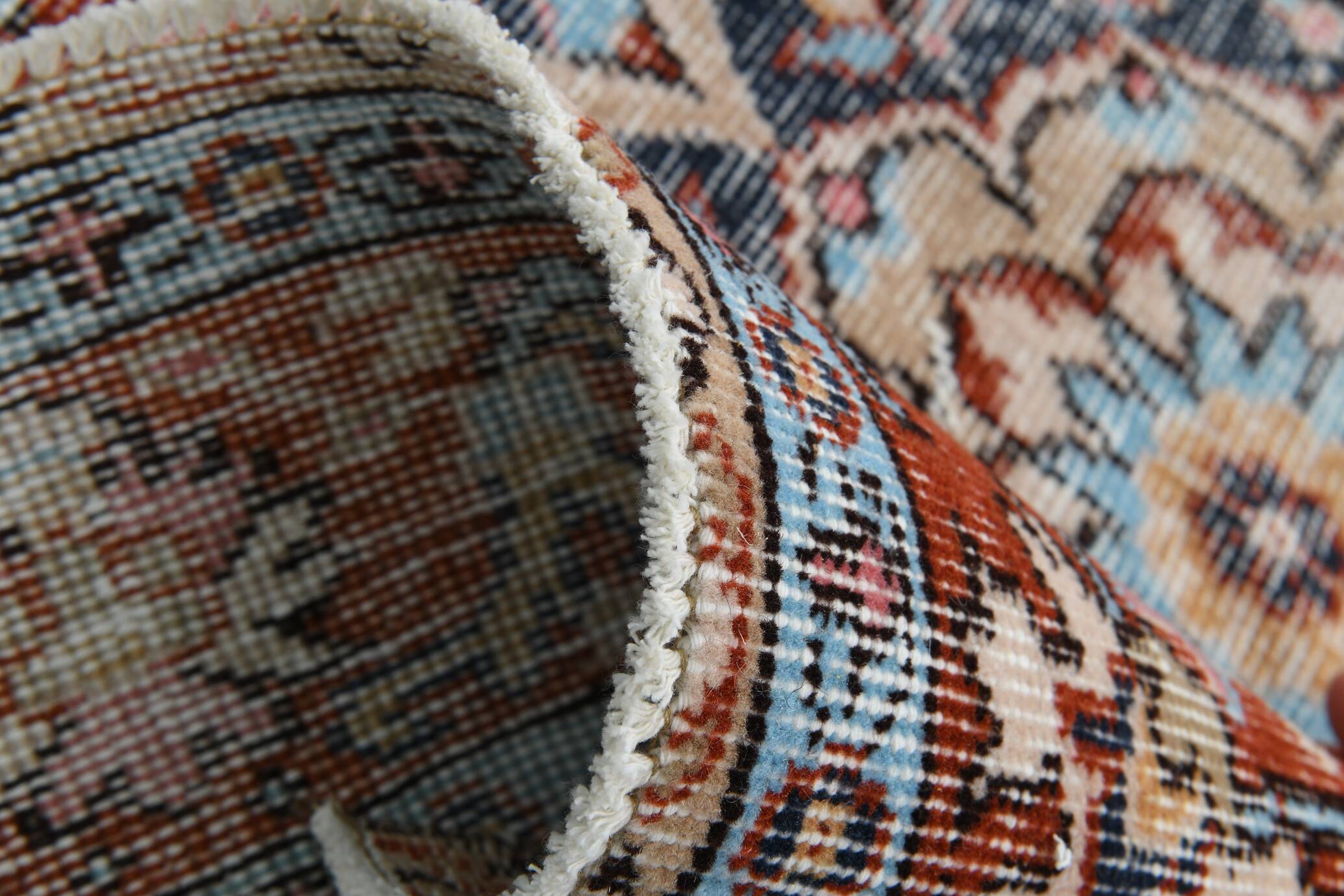 Medallion vintage carpet, one of a kind vintage rug, brown red turkish rug