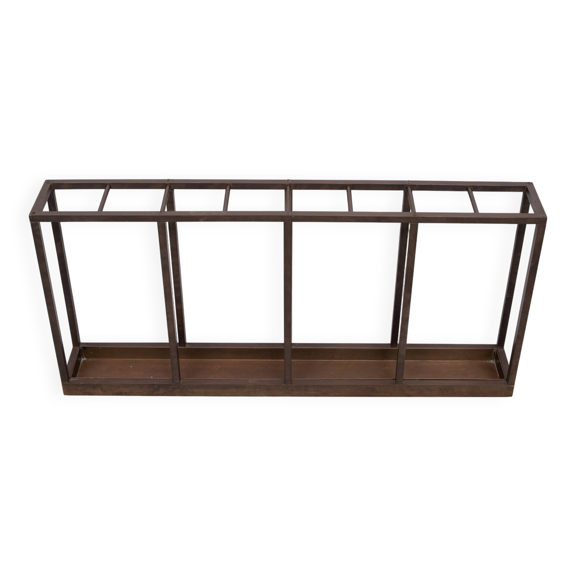 Art deco Brass Umbrella and walking stick stand 1930s Holland