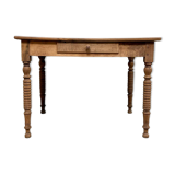 Antique table with turned legs (renovated)